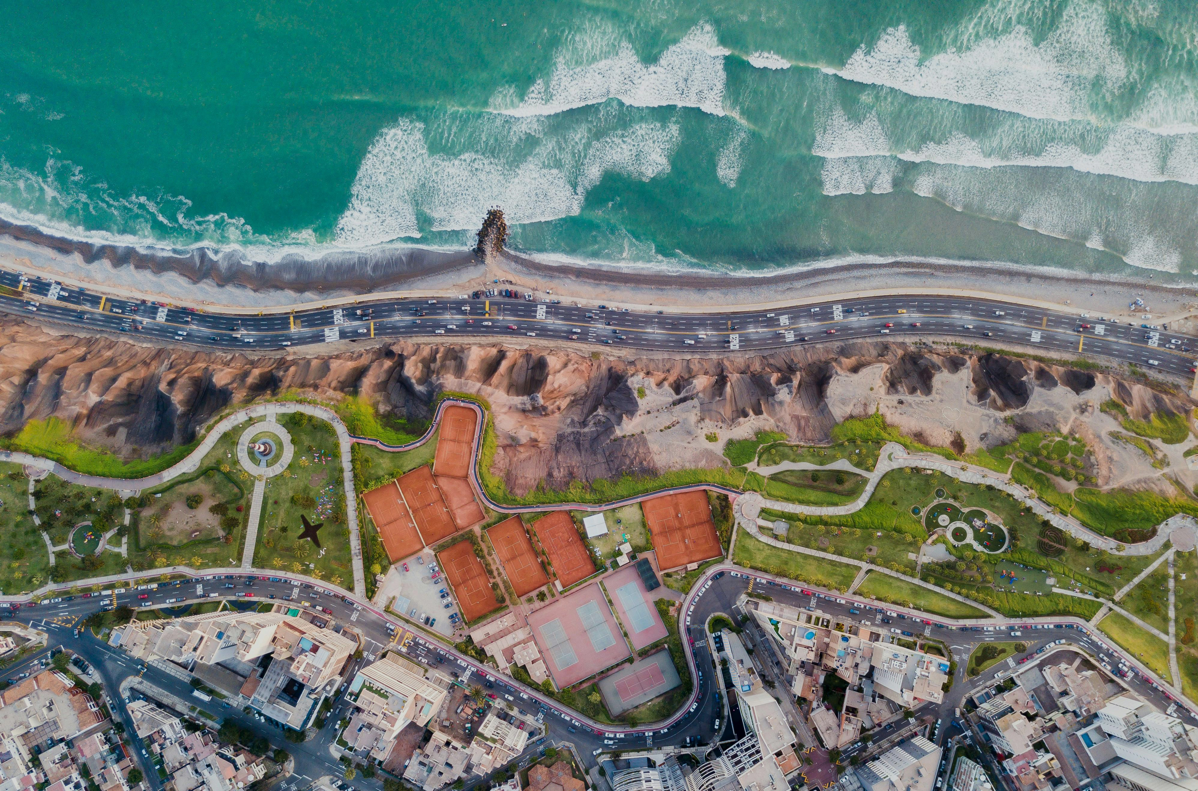 Lima coastline